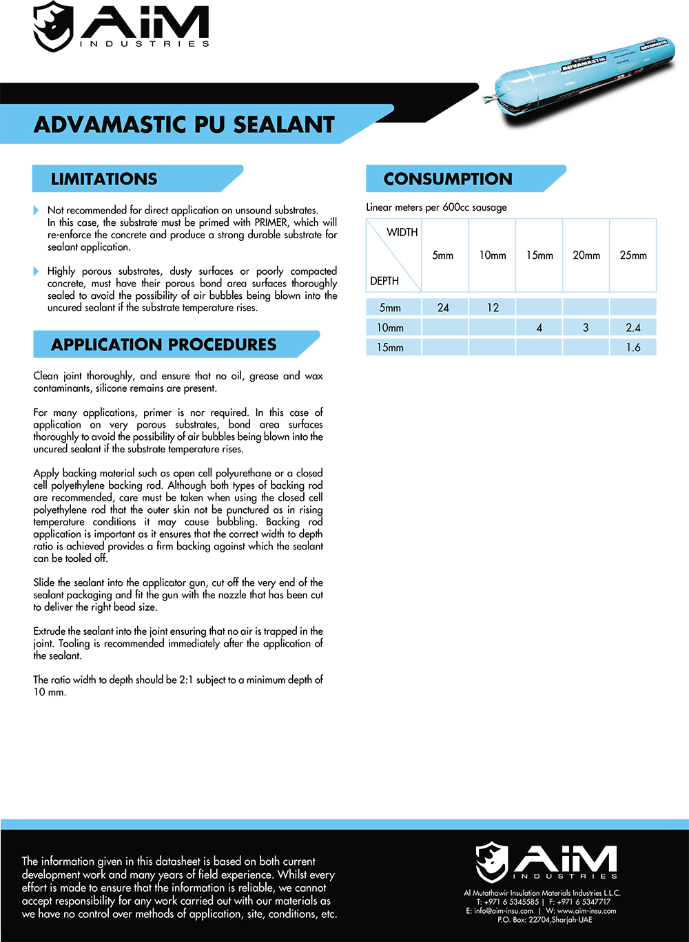 ADVAMASTIC PU SEALANT - Page 2