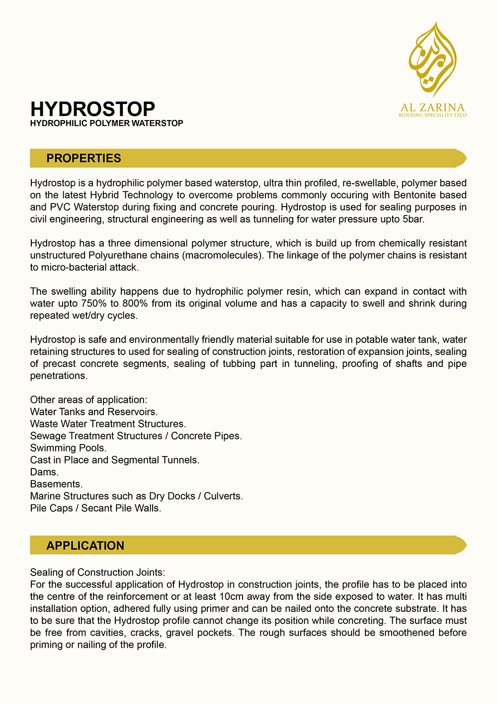 HYDROSTOP