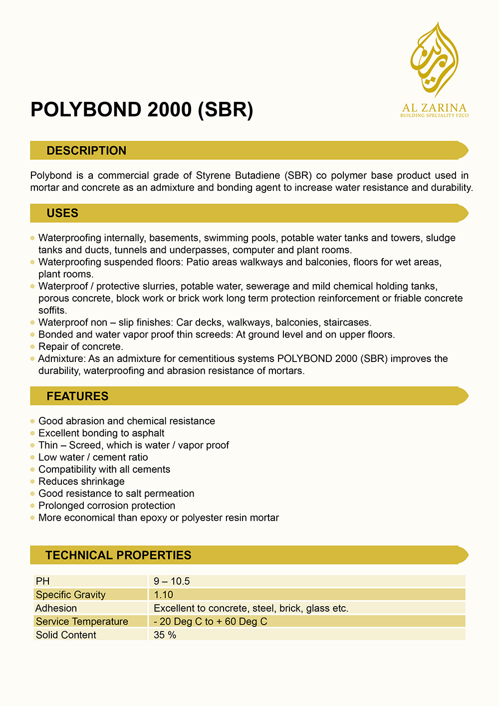 POLYBOND 2000 (SBR)